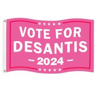 Desantis 2024 Flags 90x150cm Make America Florida Vote Vote Red Red Red Red Republican Flag Home Garden Yard Decoration Article