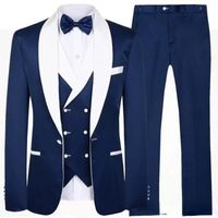 Mens Suits Blazers Tailor Fez Royal Blue Suit Groom Tuxedos Lapeel Man JacketPantsvest 221117