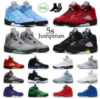 OG Jumpman 5 retro Mens Basketball Shoes 5s Aqua Bluebird Un...