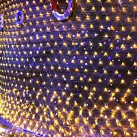 سلاسل Thrisdar 2x2m 3x2m 6x4m عيد الميلاد LED صافي شبكة شبكية خيالية الضوء 8 وظيفة في الهواء الطلق حفل زفاف العطلة الخلفية إكليل