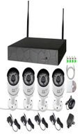 8CH kits sem fio CCTV Sistema 1080p NVR 4PCS 20MP IR P2P WiFi IP Security Camera System vigilância