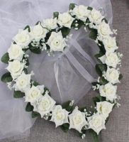 الزهور الزخرفية الزهور أكاليل على شكل قلب روز جدار معلق جارلاند حلم الزفاف الديكور الأمريكي الرابط اليومي الضروريات 22