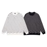 مصمم Hoodie Sweatshirt جديد Aop Jacquard Letter Printing Sweater Sweater مخصصة Jacquard Mentling Machine التفاصيل الدائرية عن الرقبة الطويلة