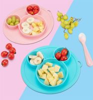 Bardak bulaşıklar mutfak eşyaları 2021 bebek besleme plakası seti çocuklar gıda silikon güvenlik tabakları sofra takımları çocuk kase çocuklar yemek