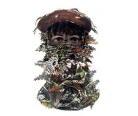 Chapeaux extérieurs camouflage masque chapeau plein couvercle de tête de face feuille de peintureball 3D Cap pour chasse1222276