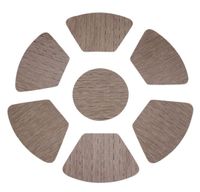 Tappetini tappeti tocche rotonde per tavolo da cucina a cuneo con isolamento a calore isolamento colorato intrecciato MA