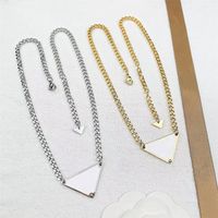 Collar de dise￱o de moda de lujo collares de acero inoxidable parejas colgantes de dise￱ador personalizado joyer￭a de boda joyer￭a colgante de oro para mujeres