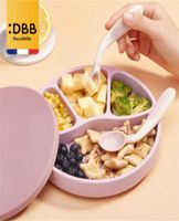 Baby Silicone Plate Kids Bowl Placas Baby Feeding Silicone Bowl Baby Silica Gel Pluses Kids Tabelware 210928