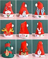 Parti Şapkaları Noel Baba Kırmızı Noel Şapkası Noel Yetişkinleri Çocuk Beanies Bıçak ve Çatal Dekoratif Kapaklar Merry Hediyeler L221012