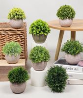 Fiori decorativi simulazione piante in vaso decorazioni scrivania degradazione naturale pasta di polpa verdi