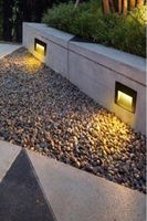 LED 계단 단계 조명 5W 165mm 알루미늄 벽 램프 정원 조명 현대 코너 현관 풋 라이트 야외 램프