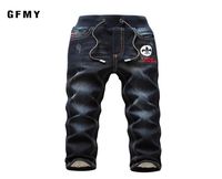 GFMY Brand Leisure Winter Black Plus Velvet Boys Jeans 3year 10 Jahre Halten Sie warme, geradlinige Kinder 039s Hosen 1905 210811