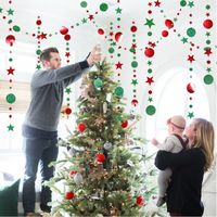 Outra festa de evento fornece decorações de Natal para casa Twinkle Star Garlands Garlands de Natal Pingente ano 2023 Presente Noel Deco Navidad Ornamentos