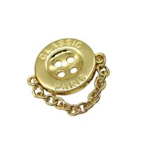 Metal Round Diy Sewing Button with Chain Clothing Buttons fo...