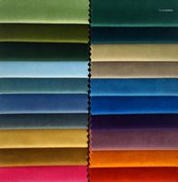 Fabric 60 Colors Solid Plain Dye Dull Velvet Cloth Sofa Chai...