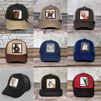 Boll Caps Original Farm Leopard Head Summer Trucker Cap Mesh Snapback Hip Hop Hatts For Men broderi Animal Baseball Hat