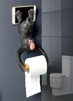 Tissue Boxes Napkins Gibbon Statue Wall Decoration Toilet Ho...