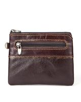 Weibliche kleine portomone Lady Peurse Cowhide Leder Reißverschluss Brieftasche für Frauen