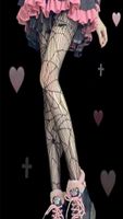 Seksi Tayt Kadın Cobbweb Mystery Uyluk Yüksek Bel Çorapları Gotik JK Lolita Örümcek Web Met Nets Fishnet Pantyhose Kız Hediyeleri T21779371