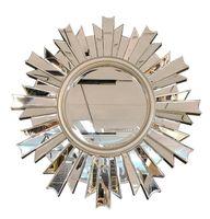 Espelhos refletidos no espelho de parede retrô europeia enfeites de banheiro da sala de estar