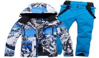 Vestes de ski fourniture de marchandises Suit de ski Men039 Style Pantalon à panneaux simples et doubles à carter étanche et double