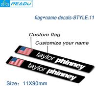 Bike Groupsets road bike frame flag name stickers custom rid...