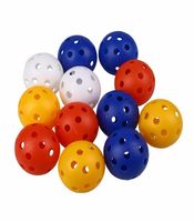Top Quality 50pcs 4cm Plástico Whiffle Airflow Hollow Golf Practice Training Sports Balls Acessórios3476720