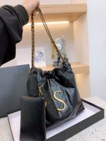 Tasarımcı Çanta Kadın Lüks Tote Çantalar Leydi Çantası Gaby Altın Zincir Mektup Deri Crossbody Siyah Kahverengi Cüzdan Moda Akşam Omuz Çantaları