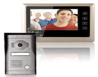 Inch Videotürtürtürbell -Intercom -System Kit 1Camera 1Monitor Nachtsicht Porteiro Apartmento Telefone