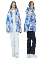 Ski -Anzüge Frauen Männer Paar Snowboard Winter warmer Außenaufzug wasserdichte winddichte Jacke und Hosen Set 221020