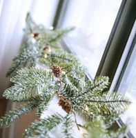 Decoraciones navideñas de pino de Navidad cono de guirnalda 2m 20 luces de hada de hadas LED decoración de interiores con batería para al aire libre para