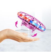 Nouvelle version Kids Gifts Ufo Five Axe Induction Aircraft Suspension Gesture Control Mini Drone Children Toys Induction Toy S