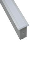 10 x 1mセットスロットTタイプのLEDおよび陽極酸化銀ALUプロファイル用のアルミニウムチャネル天井または埋め込み式の壁ランプ用LED
