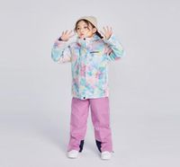 Skiing Jackets Hooded Winter Suit For Girls Warm Snow Clothe...