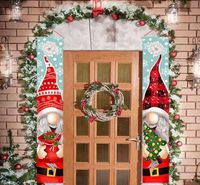 Decoraciones navideñas Banner de puerta de Santa Claus Decoración navideña para el hogar 2022 Merrible decoración de Navidad Ornament NaviDad Noel Feliz