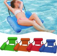 Yüzen Su Hamak Şamandıra Salonu Havuzu Oyuncaklar Şişme Yatak Sandalye Yüzme Katlanabilir Kız 220611
