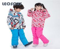 Leosoxs Children039s Suit da sci 100160 cm Caldo Ski Ski inverno anticonfesa impermeabile per bambini Cotone Outdoor Jackets1