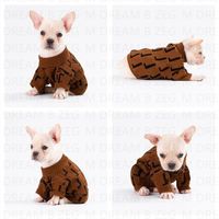 Neuer Stil Hundekleidung Designer Haustiere Pullover Trend Outdoor Mantel Doppelbuchstaben Winter Hund Sweatshirts PS1421