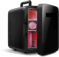 Мини -холодильник 10 литров12 CAN Portable Cooler и более теплый личный холодильник для пищевых заглушек для домашнего автомобильного зарядного устройства 12 В H22