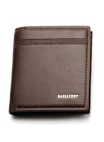 Baellerry Business Men Leather Brand Luxury Short Slim Parks Money Crex Card Dollar Wallet 9765121
