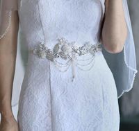 Fogli di nozze fatte a mano Applique Vintage Vintage Bely Chain Bridal per Brides Bride Leggering Gioielli