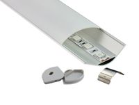 30 x 2m Setslot de 60 grados Corner de viga Perfil de aluminio LED para la tira LED V CANTANTE DE CARDERACIￓN LED para luz de la cocina