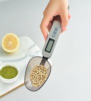 قياس الإلكترونية مقياس ملعقة المطبخ محمولة LCD قياس الخبز القهوة السكر غرام كوب