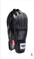 Luvas de MMA luvas de boxe de saco de perfuração PU Blackwhite W8861 220222
