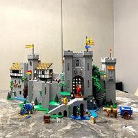 Yaratıcı Blok Model Lion King's Castle 4514pcs Yapı Taşları Tuğla Meclis Oyuncakları Çocuk Noel Hediye Seti 10305 ile Uyumlu