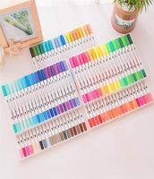 Dual Tip Marker 1224364860 Watercolor Brush Pen Lettering Calligraphy markers for Sketching School Art Supplies 220713