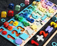 Çocuklar EduActional Oyuncaklar Çok Fonksiyonlu Logaritmik Kurulu Montessori Çocuklar İçin Ahşap Oyuncaklar Ahşap Matematik Oyuncaklar 210607