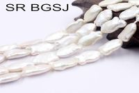SR 10x14mm pesce bianco naturale gioielli di perle d'acqua dolce perle sciolte filo 15quot t200507