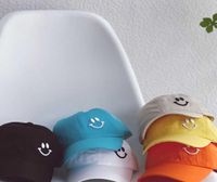 Bahar Varış Kızlar Moda Gülümseme Şapkaları Çocuk Kore Tasarımı 210528