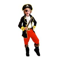 Bazzery Children Costumes Costumes Kids Pirate Cosplay Одежда капитан Джек Косплей для рождественского новогоднего рождественского пиратского пирата Q0